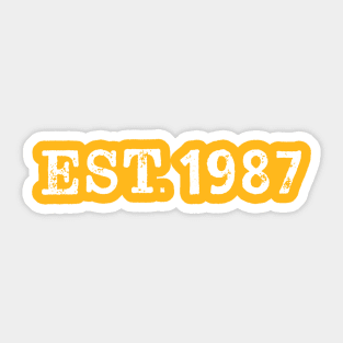 EST 1987 Sticker